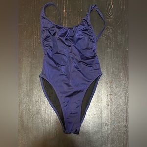 American Apparel Navy High Cut One Piece Size M